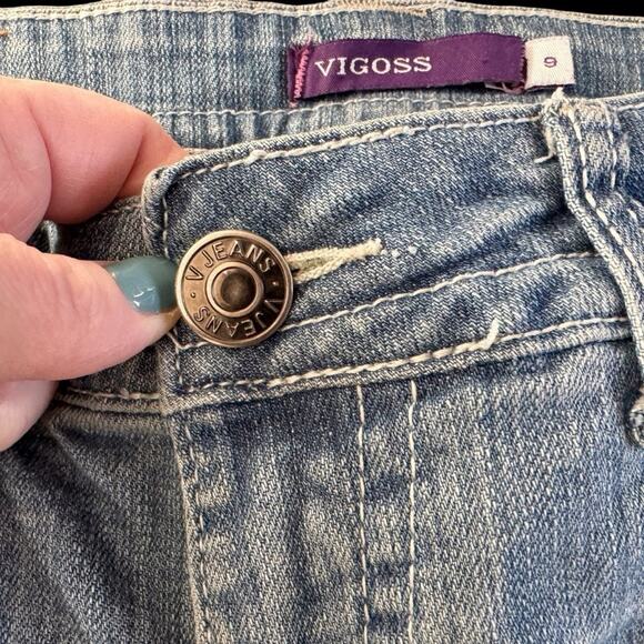 Vigoss New York Boot Jeans Juniors size 9 Bootcut Retro Cabincore Y2K Style - Picture 4 of 13
